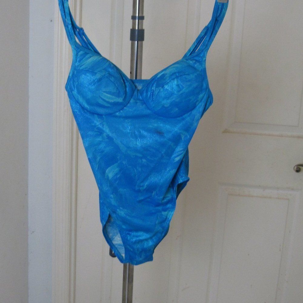 Carabella Swim Suit Blue One Piece Size 7/8